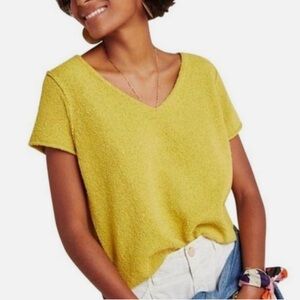 Anthropologie Valentina Short Sleeve V Neck Sweater